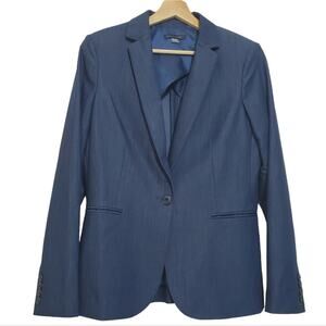 Tommy Hilfiger | Single Button Blazer Shoulder Pads and Pockets